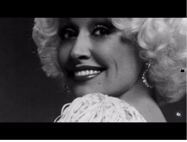 Vin Diesel’s Instagram reel: a black-and-white portrait of Dolly Parton.