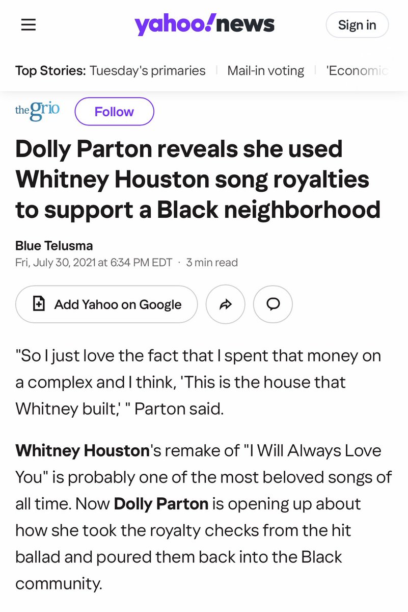 Dolly Parton’s Nashville office complex, bought with royalties from Whitney Houston’s recording of I Will Always Love You.