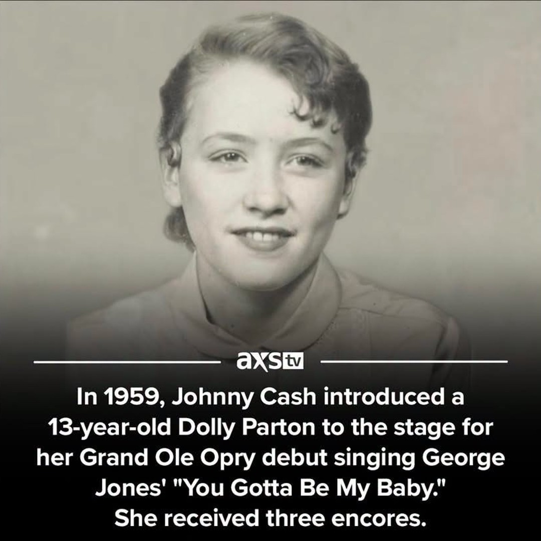 Young Dolly Parton with a guitar, from AXS TV.